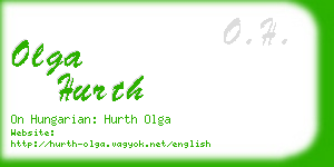 olga hurth business card